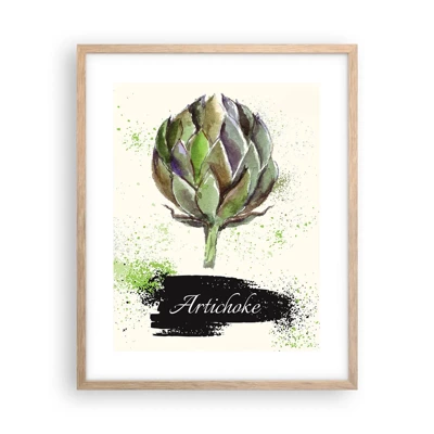 Poster in light oak frame - Eviva Vegetables! - 40x50 cm