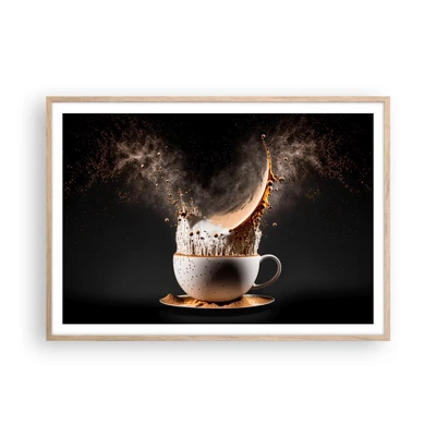 Poster in light oak frame - Explosion of Flavour - 100x70 cm