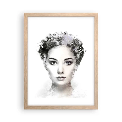 Poster in light oak frame - Extremely Stylish Portrait - 30x40 cm