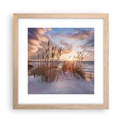 Poster in light oak frame - Farewell to the Sun and Wind - 30x30 cm