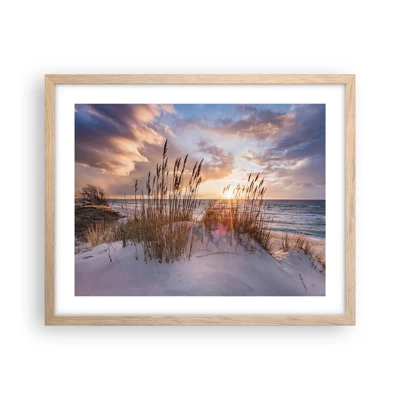 Poster in light oak frame - Farewell to the Sun and Wind - 50x40 cm