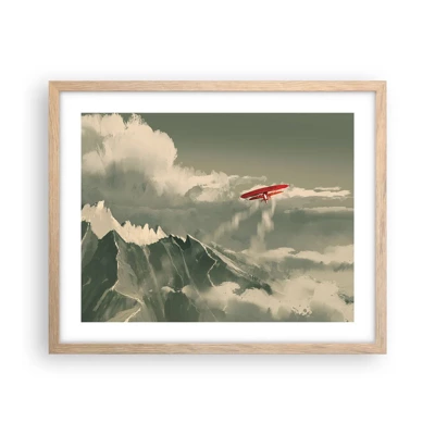 Poster in light oak frame - Fearless Pioneer - 50x40 cm