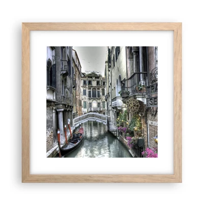 Poster in light oak frame - For Centuries in Quiet Contemplation - 30x30 cm