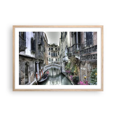 Poster in light oak frame - For Centuries in Quiet Contemplation - 70x50 cm