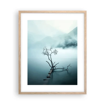 Poster in light oak frame - From Water and Fog - 40x50 cm