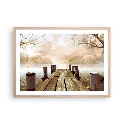 Poster in light oak frame - Gentle Sadness of Autumn - 70x50 cm