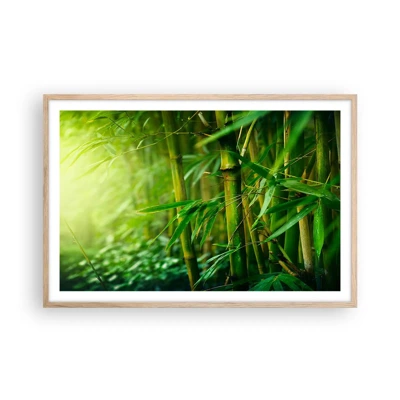 Poster in light oak frame - Getting to Know the Green - 91x61 cm