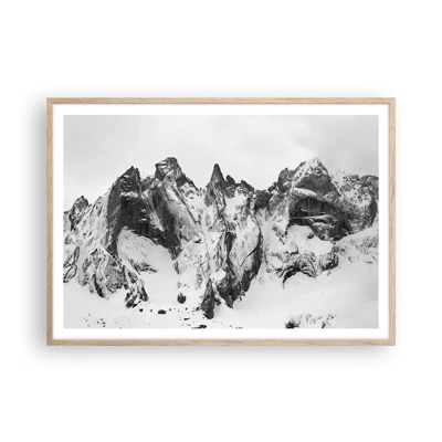 Poster in light oak frame - Granite Ridge - 100x70 cm