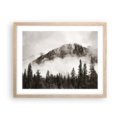 Poster in light oak frame - Granite Ruler - 50x40 cm