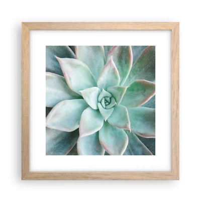 Poster in light oak frame - Heart of a Desert - 30x30 cm