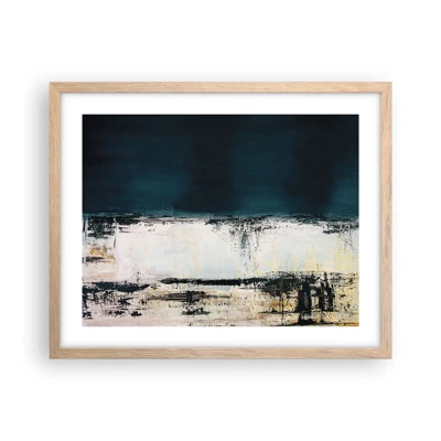 Poster in light oak frame - Horizontal Compostion - 50x40 cm