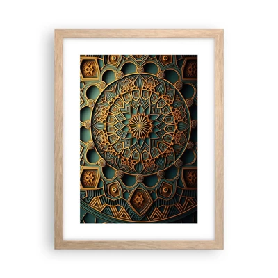 Poster in light oak frame - In Arabic Style - 30x40 cm