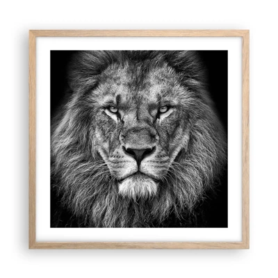 Poster in light oak frame - In Coronation Clothes - 50x50 cm