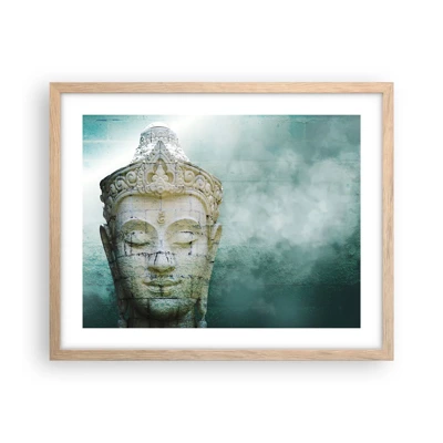 Poster in light oak frame - In Search of Light - 50x40 cm