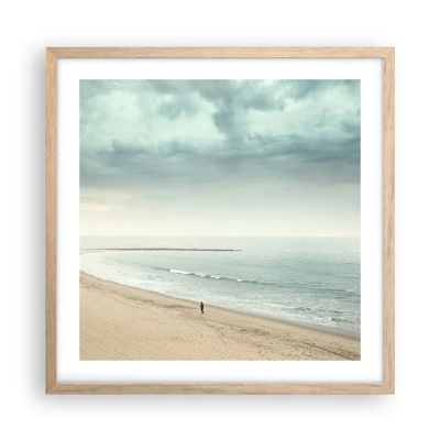 Poster in light oak frame - In Search of Quiet - 50x50 cm