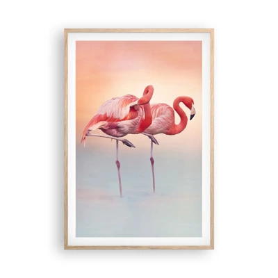 Poster in light oak frame - In the Colour Of Sunset - 61x91 cm