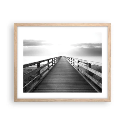 Poster in light oak frame - In the Distance… - 50x40 cm