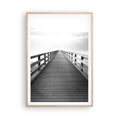 Poster in light oak frame - In the Distance… - 70x100 cm
