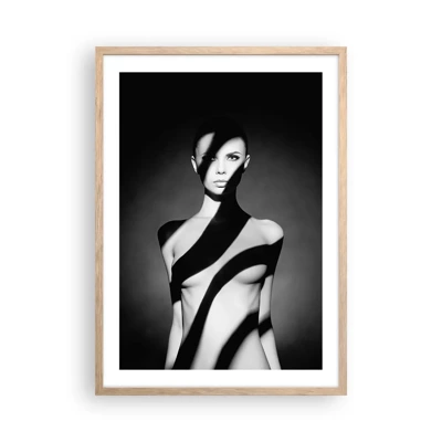 Poster in light oak frame - In the Light and in the Shadow - 50x70 cm