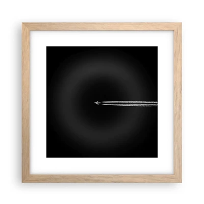 Poster in light oak frame - Into Another Dimension - 30x30 cm