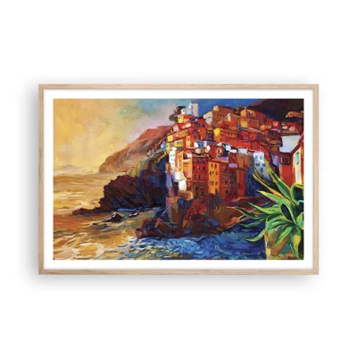 Poster in light oak frame - Italian Vibes - 91x61 cm