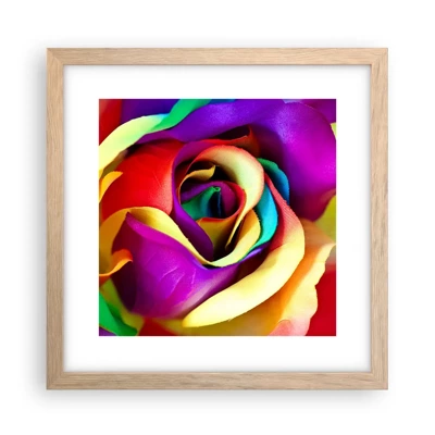 Poster in light oak frame - It's Impossible - 30x30 cm