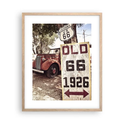 Poster in light oak frame - Legend of an American Province - 40x50 cm