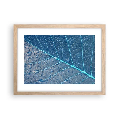 Poster in light oak frame - Life in the Blue - 40x30 cm