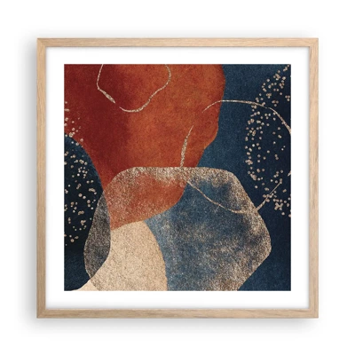 Poster in light oak frame - Lightness of Being - 50x50 cm