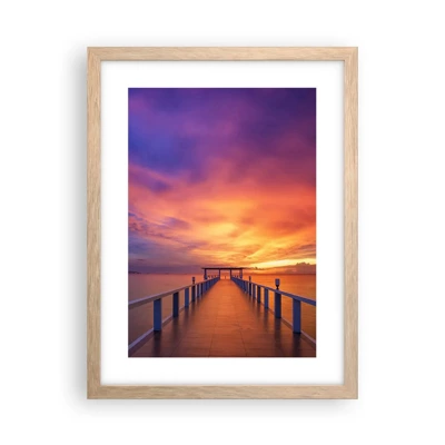 Poster in light oak frame - Limitless - 30x40 cm