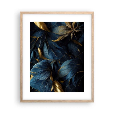 Poster in light oak frame - Lined with Gold - 40x50 cm