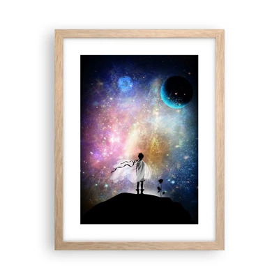 Poster in light oak frame - Little Prince - 30x40 cm