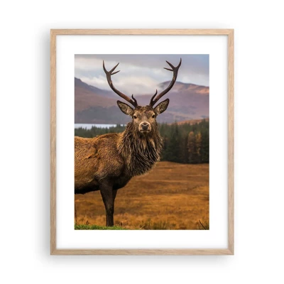 Poster in light oak frame - Majesty of Nature - 40x50 cm