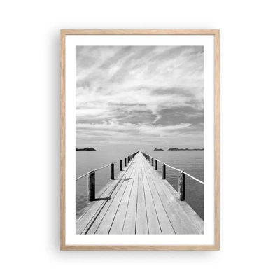 Poster in light oak frame - Maybe a Trip… - 50x70 cm