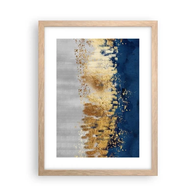 Poster in light oak frame - Modern Composition and Twinkle - 30x40 cm