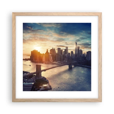 Poster in light oak frame - Monument to the Culture of the West - 40x40 cm