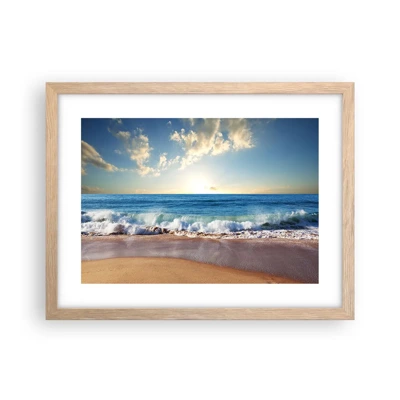 Poster in light oak frame - Moving Still - 40x30 cm