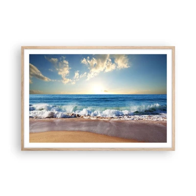 Poster in light oak frame - Moving Still - 91x61 cm