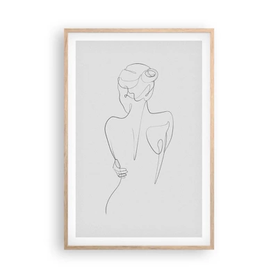 Poster in light oak frame - Music of the Body - 61x91 cm