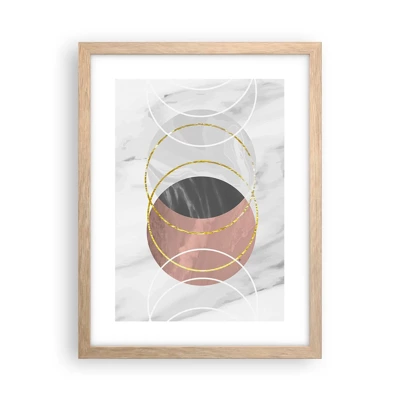 Poster in light oak frame - Music of the Spheres - 30x40 cm