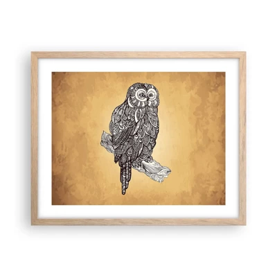 Poster in light oak frame - Mysterious Ornaments of Wisdom - 50x40 cm