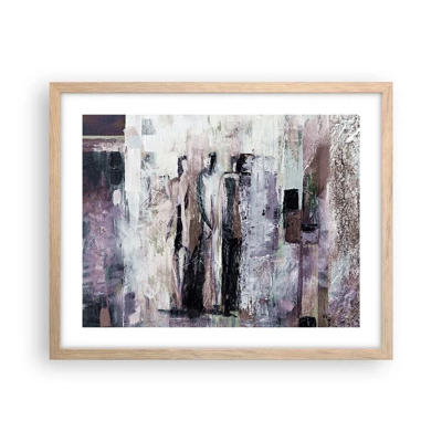 Poster in light oak frame - Mysterious Trio - 50x40 cm