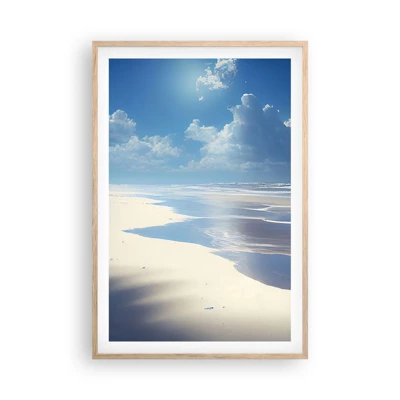 Poster in light oak frame - Paradise Holiday - 61x91 cm