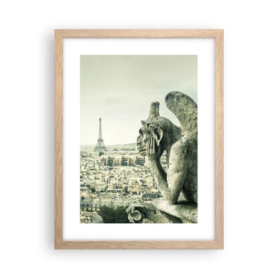 Poster in light oak frame - Parisian Talks - 30x40 cm