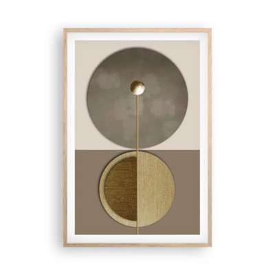 Poster in light oak frame - Perfect Balance - 61x91 cm