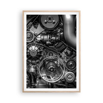 Poster in light oak frame - Poetry of Mechanics - 70x100 cm