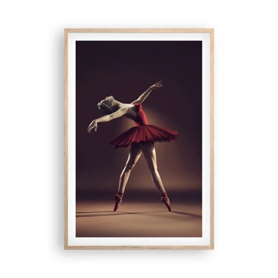 Poster in light oak frame - Prima Ballerina - 61x91 cm