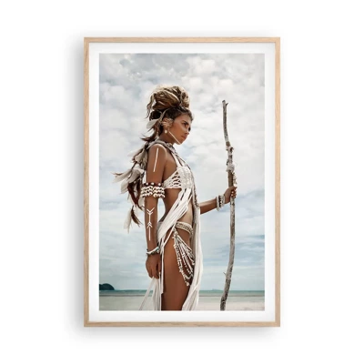 Poster in light oak frame - Queen of the Tropics - 61x91 cm