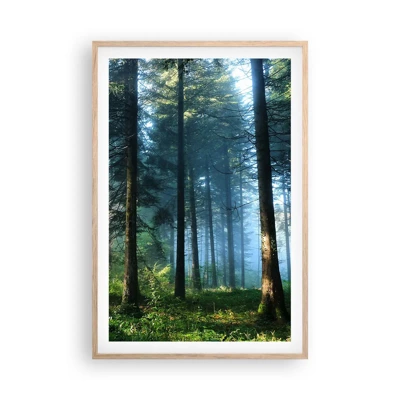 Poster in light oak frame - Radiant at Dawn - 61x91 cm