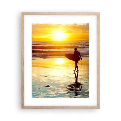 Poster in light oak frame - Return of a Warrior - 40x50 cm